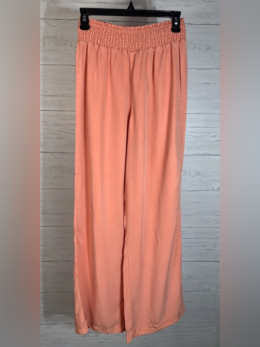 Forever 21 coral long woven tiger lily elastic waist womens pants size M